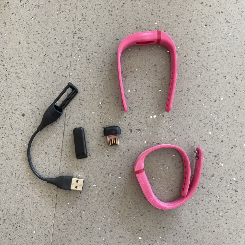 Fitbit Wireless Activity and Sleep Tracker FB401 2 Pink Bands